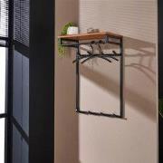 Hoyz - Kapstok Custom - 2x4 Haken - Acacia naturel