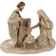 Clayre & Eef Beeld Kerstgroep 23 cm Beige Polyresin