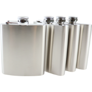 HIXA Heupfles - Zilver - 4 Stuks - Flacon - Veldfles - RVS - Drinkfles...