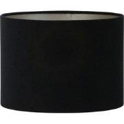 Light & Living - Lampenkap VELOURS - Ø35x25cm - Zwart