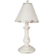 Clayre & Eef Tafellamp Ø 26x55 cm Wit IJzer