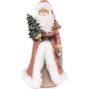 Clayre & Eef Beeld Kerstman 23 cm Rood Polyresin