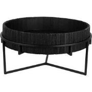 Clayre & Eef Plantentafel Ø 41x20 cm Zwart IJzer