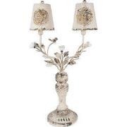 Clayre & Eef Tafellamp 39x21x74 cm Beige Bruin IJzer