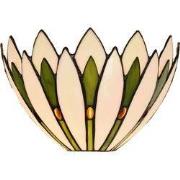 Lumilamp Wandlamp Tiffany 30x15x18 cm Wit Groen Glas