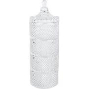 Clayre & Eef Glazen potje Ø 10x25 cm Transparant Glas