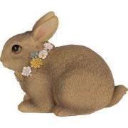 Clayre & Eef Beeld Konijn 10 cm Bruin Polyresin