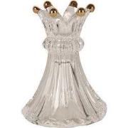 Clayre & Eef Kandelaar Ø 16x17 cm Transparant Glas