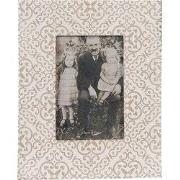 Clayre & Eef Fotolijst 10x15 cm Wit Beige Hout