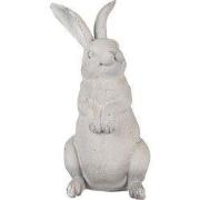 Clayre & Eef Beeld Konijn 26 cm Beige Polyresin