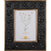 Clayre & Eef Fotolijst 13x18 cm Zwart Goudkleurig Kunststof