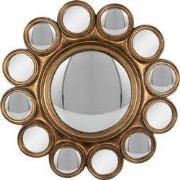 Clayre & Eef Bolle spiegel Ø 45 cm Goudkleurig Polyresin
