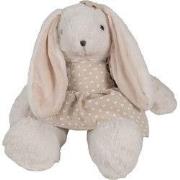 Clayre & Eef Knuffel Konijn 20x22x26 cm Beige Polyester