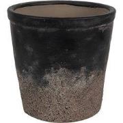 Clayre & Eef Bloempot Ø 12x11 cm Grijs Keramiek