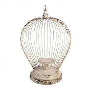 Clayre & Eef Windlicht 31x24x45 cm Beige Metaal