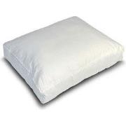 Katoenen Box Kussen Wit - 50x60x10