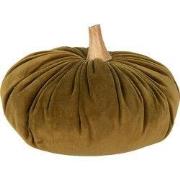 Clayre & Eef Decoratie Pompoen Ø 25x16 cm Groen Polyester