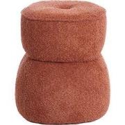 Light & Living - Poef LEYLA - Ø40x46cm - Oranje