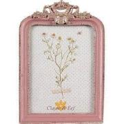 Clayre & Eef Fotolijst 10x15 cm Roze Polyresin