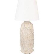 Clayre & Eef Tafellamp Ø 35x74 cm Beige Terracotta