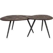Housecraft Living Pion Salontafel Hout - Set van 2