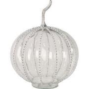 Clayre & Eef Decoratie Pompoen Ø 25x33 cm Transparant Glas