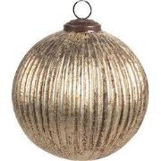 Clayre & Eef Kerstbal Ø 12x12 cm Goudkleurig Glas