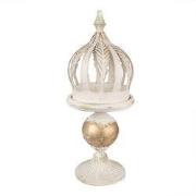 Clayre & Eef Decoratie Kroon Beige Metaal