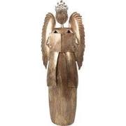 Clayre & Eef Kerstdecoratie Engel 62x25x169 cm Goudkleurig Metaal