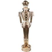 Clayre & Eef Kerstdecoratie Beeld Notenkraker 43 cm Goudkleurig Metaal