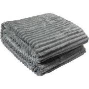 Clayre & Eef Plaid 180x200 cm Grijs Polyester