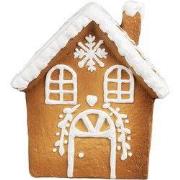 Clayre & Eef Gingerbread house 14x12x15 cm Bruin Keramiek