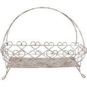 Clayre & Eef Etagère 50x24x41 cm Wit Bruin Metaal