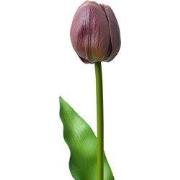 Clayre & Eef Kunstbloem Tulp 32 cm Paars Kunststof