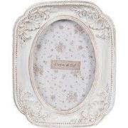 Clayre & Eef Fotolijst 6x9 cm Wit Kunststof