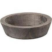 Clayre & Eef Decoratie schaal Ø 15x4 cm Bruin Hout