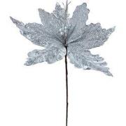 Clayre & Eef Kunstplant Kerstster Ø 45x57 cm Zilverkleurig Kunststof