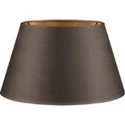 Fluweel - Velvet Lampenkap - Conisch - Grey + goud - Luxe stijl - ø30 ...