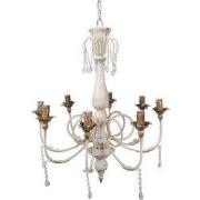 Clayre & Eef Hanglamp Ø 68x82 cm Beige Metaal