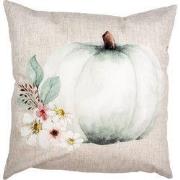 Clayre & Eef Kussenhoes 45x45 cm Beige Grijs Polyester Pompoen