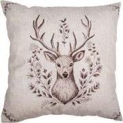 Clayre & Eef Kussenhoes 45x45 cm Beige Polyester Hert