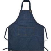 Clayre & Eef Keukenschort 77x68 cm Blauw Polyester