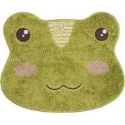Clayre & Eef Badmat 60x48x1 cm Groen Polyester Kikker