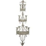 Clayre & Eef Kandelaar 44x21x144 cm Groen Metaal