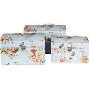 Clayre & Eef Decoratie Koffer Set van 3 30x20x20 /26x18x18/22x15x15 cm...