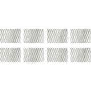 Krumble Theedoek Driehoek patroon - Grijs/wit - Set van 8