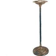 Clayre & Eef Kandelaar Ø 11x35 cm Beige Metaal