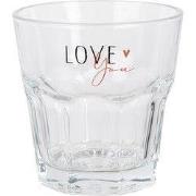 Clayre & Eef Waterglas 200 ml Transparant Glas