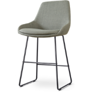 Nino-Isa barkruk saliegroen - zwart onderstel - 65 cm