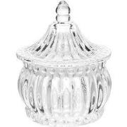 Clayre & Eef Voorraadpot Ø 8x10 cm Transparant Glas